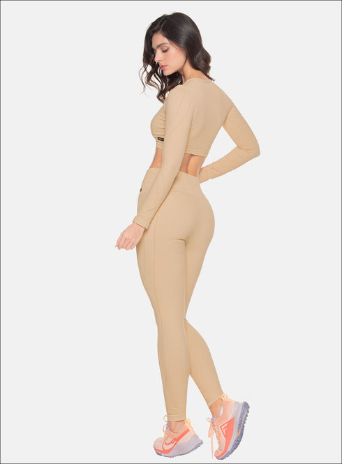 Leggin Deportivo Mujer Sin Costuras Babalú® Beige Unitalla 109323